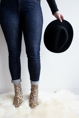 botines de animal print